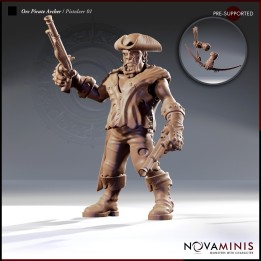 Orc Pirate Archer - Pistoleer 01