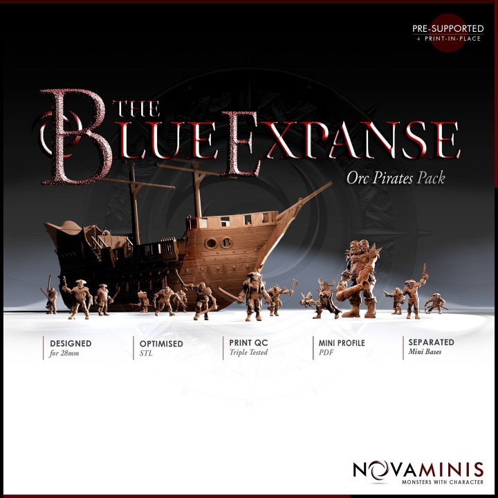 The Blue Expanse Orc Pirates Pack